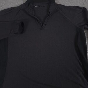 REI Co-op Pullover Mens 3XL Gray 1/4 Zip Lightweight Stretch Thumbhole Athletic